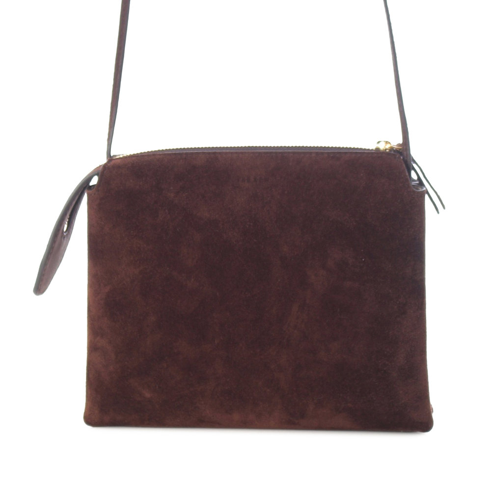 Pre-Loved The Row Mini Suede Nu Twin Crossbody - Picture 8 of 12